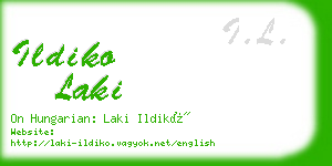 ildiko laki business card